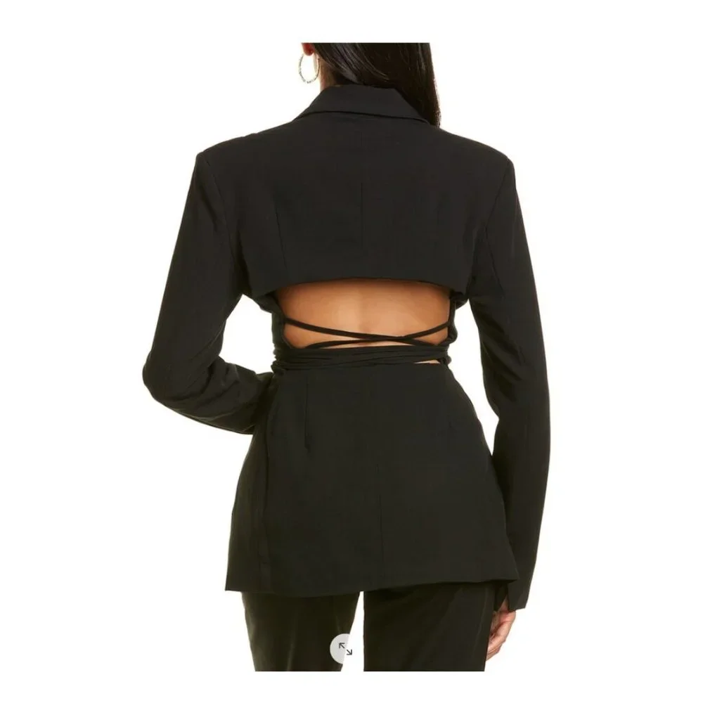 Danielle Bernstein | Sexy Black Cut Out Blazer - Picture 2 of 3